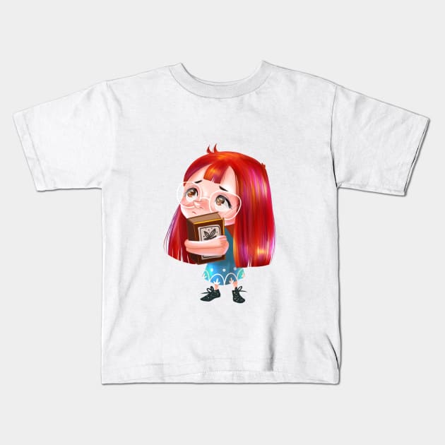 First day at Wizard school - Hameoart Kids T-Shirt by Hameo Art